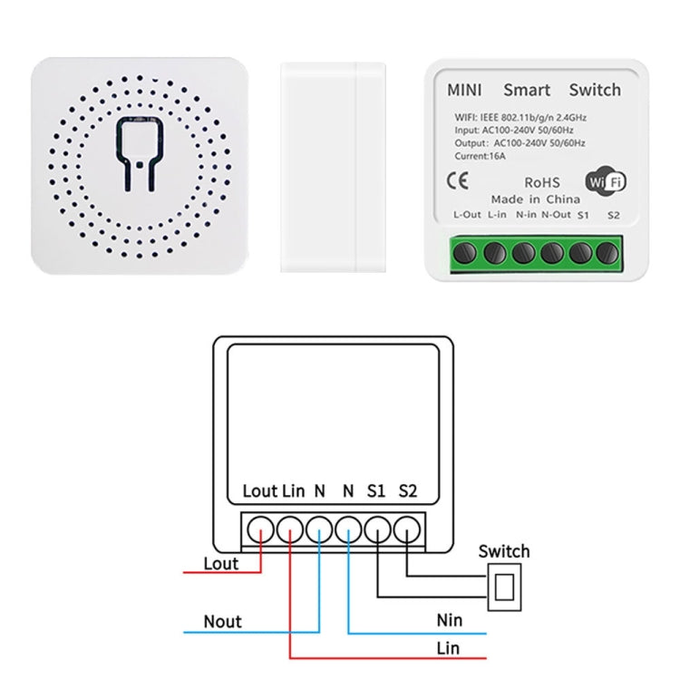 สวิตช์สมาร์ทควบคุมเสียงระยะไกลผ่านแอป WiFi รุ่น 003 สวิตช์สมาร์ท