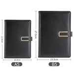 WZJZ0101 PU Leather Thickened Notebook, A5, B5