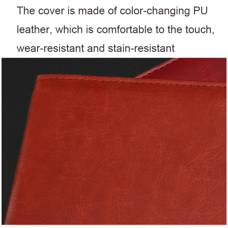 WZJZ0101 PU Leather Thickened Notebook, A5, B5