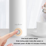 UGASUN แก้วน้ำไฟฟ้าพกพาแบบพกพาแบบมินิ พร้อมที่อุ่นน้ำ ปลั๊ก UK (สีขาว), ปลั๊ก EU (สีขาว), ปลั๊ก US (สีขาว), ปลั๊ก UK (สีชมพู), ปลั๊ก EU (สีชมพู), ปลั๊ก US (สีชมพู)