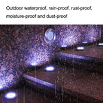 ไฟสวนโซลาร์เซลล์กันน้ำกลางแจ้ง 2 ชิ้น 20 หลอด LED ไฟฝังพื้นสนามหญ้า, แสงขาว, แสงเหลือง