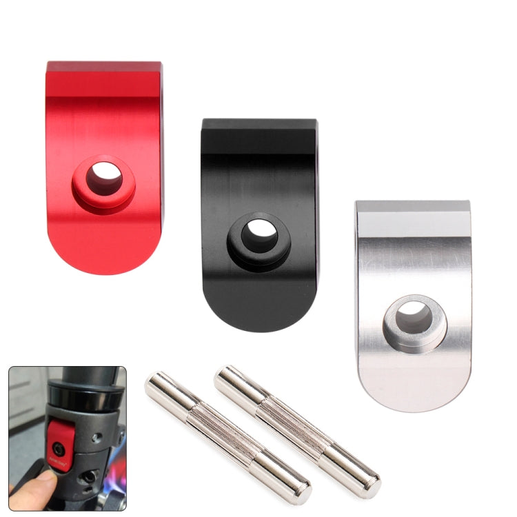 ตะขอพับสกูตเตอร์ไฟฟ้าสแตนเลสความหนาแน่นสูงสำหรับ Xiaomi M365 / Pro, สไตล์:, สีดำ +1 หมุด, สีแดง +1 หมุด, สีเงิน +1 หมุด, สีดำ +2 หมุด, สีแดง +2 หมุด, สีเงิน +2 หมุด