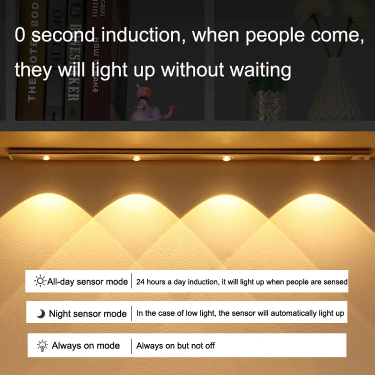 แถบไฟ LED อัจฉริยะบางพิเศษ ตรวจจับร่างกายมนุษย์, ความยาว:, 30 ซม., 40 ซม.