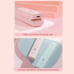 GLS-006 เครื่องหนีบผมไฟฟ้ามินิใช้ได้ทั้งผมตรงและผมหยิก สีชมพูเชอร์รี่ สีเขียวสด