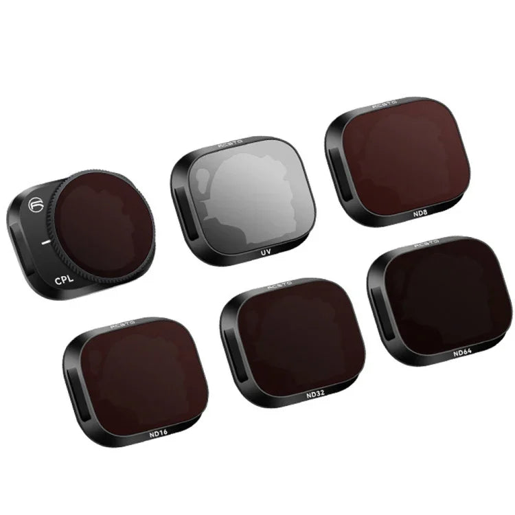อุปกรณ์เสริมฟิลเตอร์อลูมิเนียมอัลลอยด์ปรับได้สำหรับ DJI Mini 3 Pro, สไตล์: UV+CPL+ND8+ND16+ND32+ND64 6-in-1, CPL, ND8, ND16, ND32, ND64, ชุด 4-in-1, ชุด 6-in-1