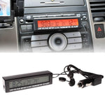 Car Inside And Outside Dual Temperature+Clock+Voltage LED Electronic Display, 4 in 1 Orange+Blue