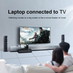 อะแดปเตอร์ HDMI ตัวเมียเป็น VGA ตัวผู้ พร้อมเสียง สำหรับคอมพิวเตอร์ จอทีวี โปรเจคเตอร์, สีขาว, ทอง, ดำ