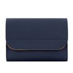 กระเป๋าเก็บที่ชาร์จเมาส์หนังขนาดเล็ก Baona BN-Q009, สีน้ำเงินเข้ม+เหลือง, เทาเขียว+เขียวอ่อน, เงิน+น้ำเงิน
