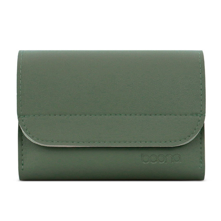 กระเป๋าเก็บที่ชาร์จเมาส์หนังขนาดเล็ก Baona BN-Q009, สีน้ำเงินเข้ม+เหลือง, เทาเขียว+เขียวอ่อน, เงิน+น้ำเงิน