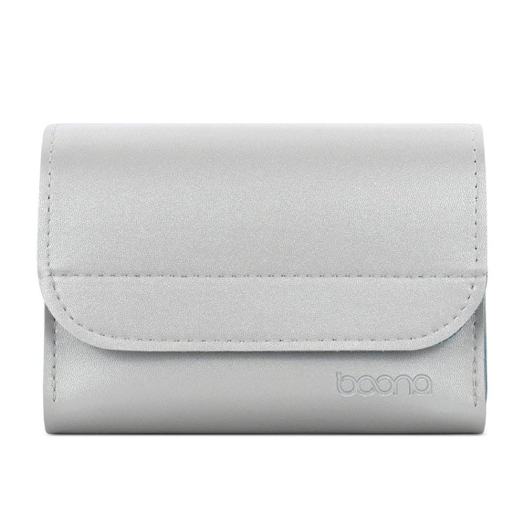 กระเป๋าเก็บที่ชาร์จเมาส์หนังขนาดเล็ก Baona BN-Q009, สีน้ำเงินเข้ม+เหลือง, เทาเขียว+เขียวอ่อน, เงิน+น้ำเงิน