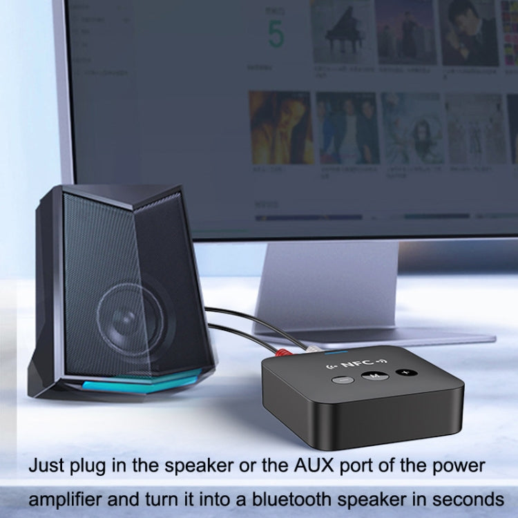 AFK-A10 เครื่องรับส่งบลูทูธ NFC AUX สำหรับลำโพงรถยนต์