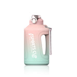 ขวดน้ำกีฬาพร้อมหลอดและสเกลความจุใหญ่แบบไล่ระดับ, 1500ml, 2300ml, 3800ml
