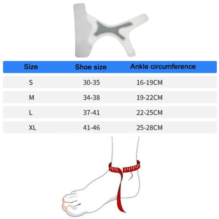 สายรัดข้อเท้ารัดแน่นบางระบายอากาศได้ ขนาด: เท้าซ้าย (S), เท้าซ้าย (M), เท้าขวา (M), เท้าซ้าย (L), เท้าขวา (L), เท้าซ้าย (XL), เท้าขวา (XL)
