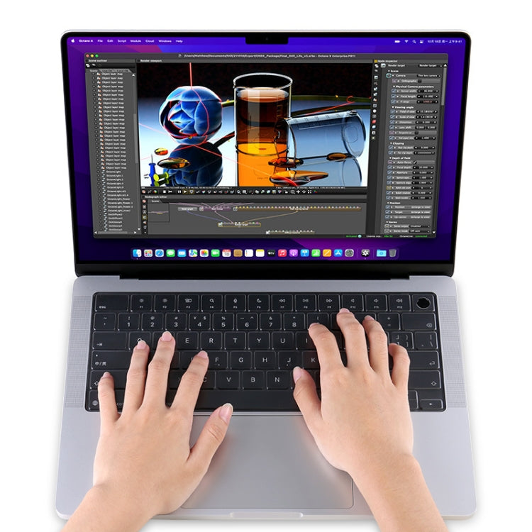 ฟิล์มกันน้ำสำหรับแป้นพิมพ์แล็ปท็อป JRC, สำหรับ MacBook Pro 14 A2442