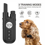 Intelligent Remote Control Dog Trainer Automatic Barking Stop Collar, Collar Black, Collar White