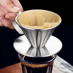 กรองกาแฟสแตนเลสสองชั้น ขนาด: เล็ก