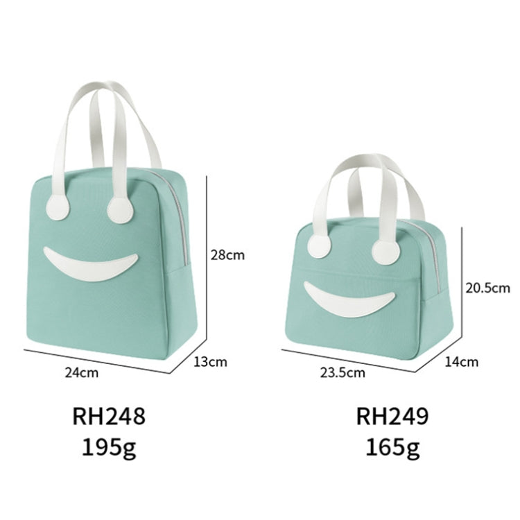 กระเป๋าอาหารกลางวันพร้อมหูจับหนัง, ขนาด: S (สีเขียว), S (สีเขียว), S (สีชมพู), S (สีเทา), S (สีน้ำเงินกรมท่า), S (สีเหลือง), L (สีเขียว), L (สีชมพู), L (สีเทา), L (สีน้ำเงินกรมท่า), L (สีเหลือง)