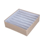Foldable Drawer Clothes Storage Box, Spec:, 24 Grids (Gray), 24 Grids (Linen), 24 Grids (Red), 24 Grids (Green), 7 Grids (Gray), 7 Grids (Linen), 7 Grids (Red), 7 Grids (Green), 8 Grids (Gray), 8 Grids (Linen), 8 Grids (Red), 8 Grids (Green)