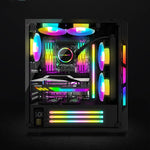 แถบไฟ LED ซิลิโคนตกแต่งเคสคอมพิวเตอร์ ARGB, รุ่น Y360 แบบวงกลม