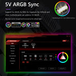 แถบไฟ LED ซิลิโคนตกแต่งเคสคอมพิวเตอร์ ARGB, รุ่น Y360 แบบวงกลม