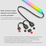 แถบไฟ LED ซิลิโคนตกแต่งเคสคอมพิวเตอร์ ARGB, รุ่น Y360 แบบวงกลม
