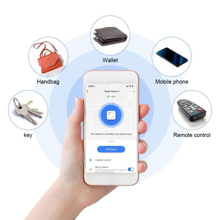 Wallet Key Finder Two Way Bluetooth Intelligent Anti-lost Device, Two Way Bluetooth Green, Two Way Bluetooth Blue, Two Way Bluetooth Black, Two Way Bluetooth Pink, Two Way Bluetooth Yellow