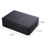 10 Bit Zipper Watch Box Storage Display Box PU Zipper Bag Watch Box, 10 Bit