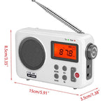 วิทยุพกพาเรโทร SY-8801 หน้าจอ LCD HD น้ำหนักเบา เบส คลื่นสั้น, SY-8801
