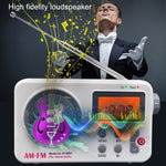 วิทยุพกพาเรโทร SY-8801 หน้าจอ LCD HD น้ำหนักเบา เบส คลื่นสั้น, SY-8801