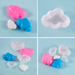 แม่พิมพ์ซิลิโคน DIY รูปเมฆ 2 ชิ้น ขนาด: ใหญ่ เล็ก กลาง ใหญ่