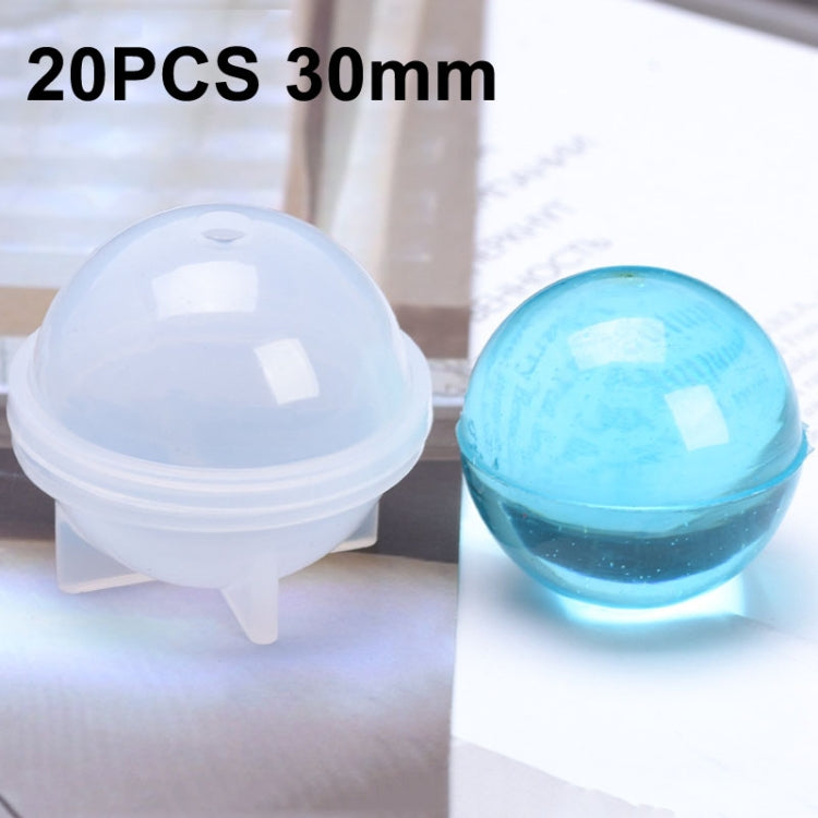 Crystal Epoxy Ball Silicone Mould DIY Handmade Jewelry Sphere Making Mould, 20 PCS 20mm, 20 PCS 30mm, 10 PCS 40mm, 4 PCS 50mm, 4 PCS  60mm