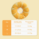 ปลอกคอเอลิซาเบธสำหรับแมว ลูกแมว ป้องกันเลีย ปกคลุมศีรษะ ขนาด: S, M, L