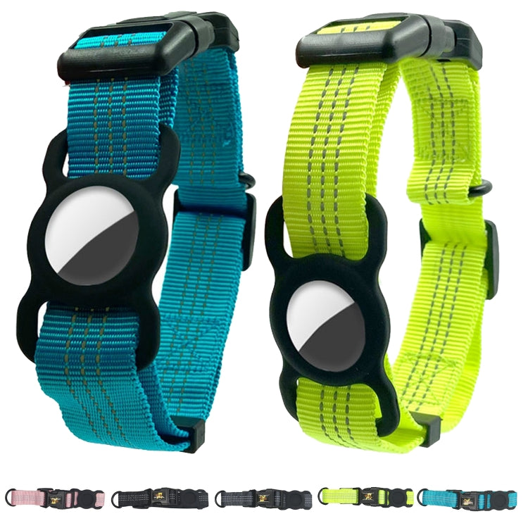 PUGGA GG1002 ปลอกคอสุนัขโพลีเอสเตอร์พร้อมอุปกรณ์ GPS ป้องกัน, M, L