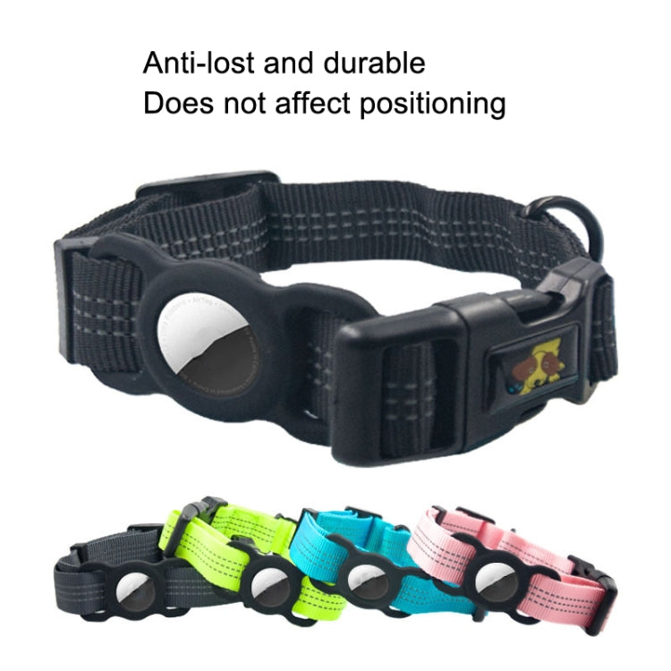 PUGGA GG1002 ปลอกคอสุนัขโพลีเอสเตอร์พร้อมอุปกรณ์ GPS ป้องกัน, M, L