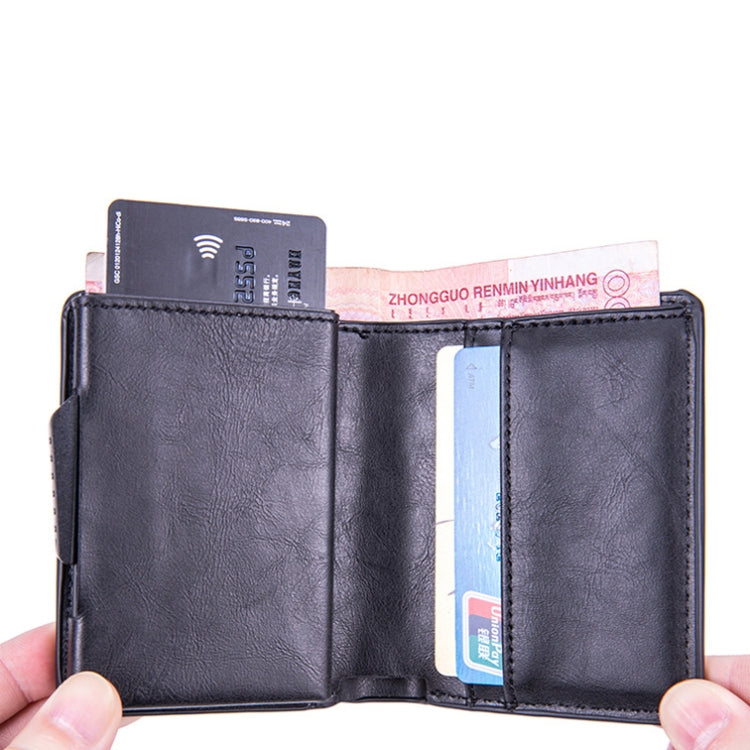 X-80 RFID กระเป๋าใส่บัตรหนังขัดกันขโมย สำหรับ AirTag รุ่นที่ 2 / AirTag รุ่นที่ 1 สีดำ สีน้ำเงิน สีกาแฟ สีแอปริคอต สีดำคาร์บอนไฟเบอร์