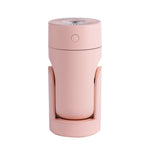 เครื่องเพิ่มความชื้นไฟกลางคืนหมุนสีสันสดใสเสียบ USB รุ่น L09 สีขาว ชมพู ดำ