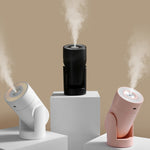 เครื่องเพิ่มความชื้นไฟกลางคืนหมุนสีสันสดใสเสียบ USB รุ่น L09 สีขาว ชมพู ดำ