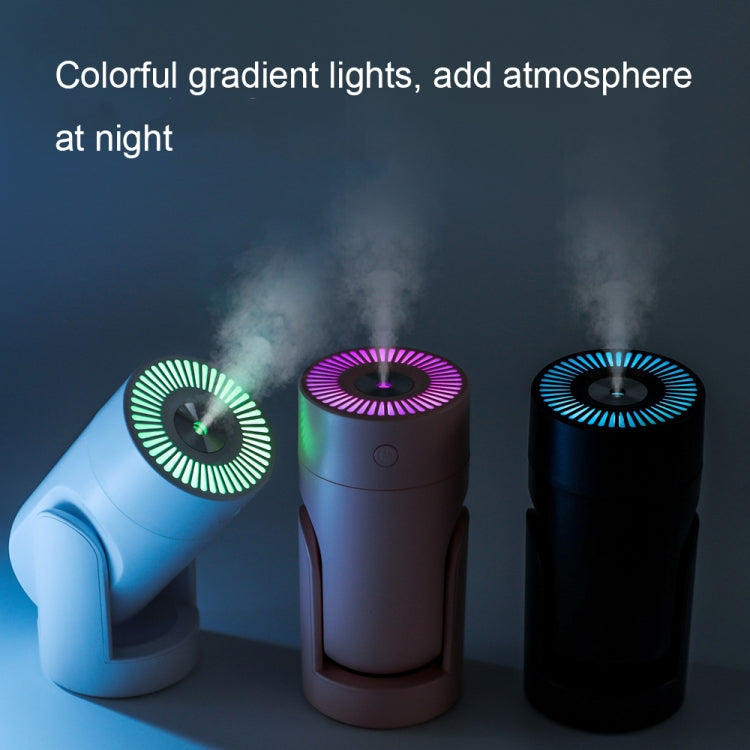 เครื่องเพิ่มความชื้นไฟกลางคืนหมุนสีสันสดใสเสียบ USB รุ่น L09 สีขาว ชมพู ดำ