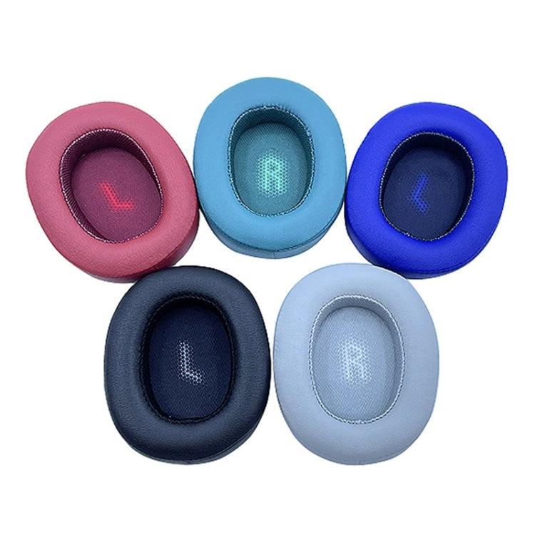 ปลอกฟองน้ำหูฟัง 2 ชิ้น สำหรับ JBL E55BT, สี: ไม่มี LR, ดำ, น้ำเงิน, เทา, แดง, เขียว, เทา, ไม่มี LR, กำมะหยี่หนา, ตาข่ายฟุตบอลหนา