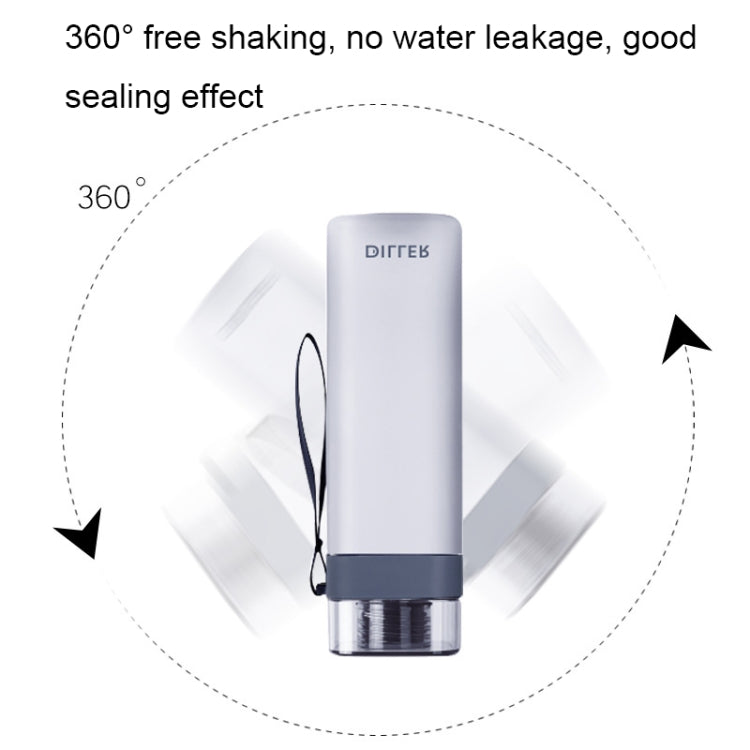 ขวดน้ำฟิตเนสทรงสี่เหลี่ยม Diller D8646 กันรั่ว 400 มล., 550 มล.