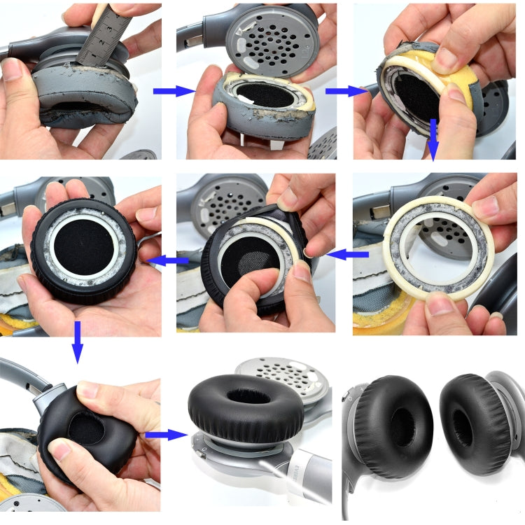 ปลอกฟองน้ำหูฟัง 2 ชิ้น สำหรับ JBL Everest-310, สไตล์: แผ่นรองหู, คาดศีรษะ