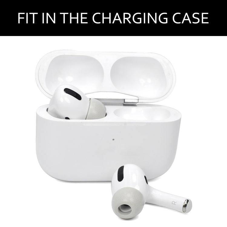 ปลอกหูฟังเมมโมรี่โฟม 2 ชิ้น สำหรับ TWS Airpods Pro, ขนาด: ใหญ่สีดำ, กลางสีดำ, เล็กสีดำ, ใหญ่สีเทา, กลางสีเทา, เล็กสีเทา