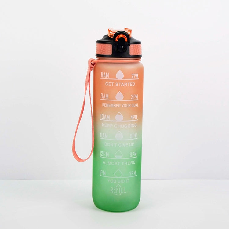 ขวดน้ำกีฬา Gradient Space Cup 1000 มล. ฝาปิดเด้งพร้อมหลอด สีส้ม-เขียวไล่เฉด, น้ำเงิน-แดงไล่เฉด, เขียว-แดงไล่เฉด, เหลือง-ม่วงไล่เฉด, ดำ, น้ำเงิน, เขียว