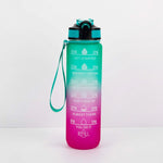 ขวดน้ำกีฬา Gradient Space Cup 1000 มล. ฝาปิดเด้งพร้อมหลอด สีส้ม-เขียวไล่เฉด, น้ำเงิน-แดงไล่เฉด, เขียว-แดงไล่เฉด, เหลือง-ม่วงไล่เฉด, ดำ, น้ำเงิน, เขียว