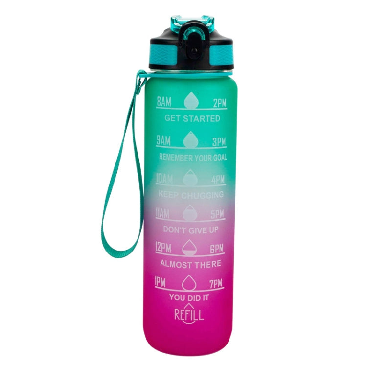 ขวดน้ำกีฬา Gradient Space Cup 1000 มล. ฝาปิดเด้งพร้อมหลอด สีส้ม-เขียวไล่เฉด, น้ำเงิน-แดงไล่เฉด, เขียว-แดงไล่เฉด, เหลือง-ม่วงไล่เฉด, ดำ, น้ำเงิน, เขียว
