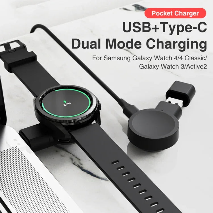 ที่ชาร์จนาฬิกาแบบพกพา USB สำหรับ Samsung Galaxy Watch 4 / 3
