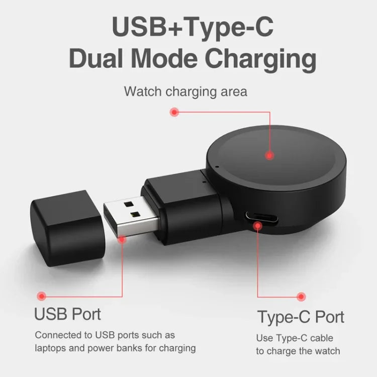 ที่ชาร์จนาฬิกาแบบพกพา USB สำหรับ Samsung Galaxy Watch 4 / 3