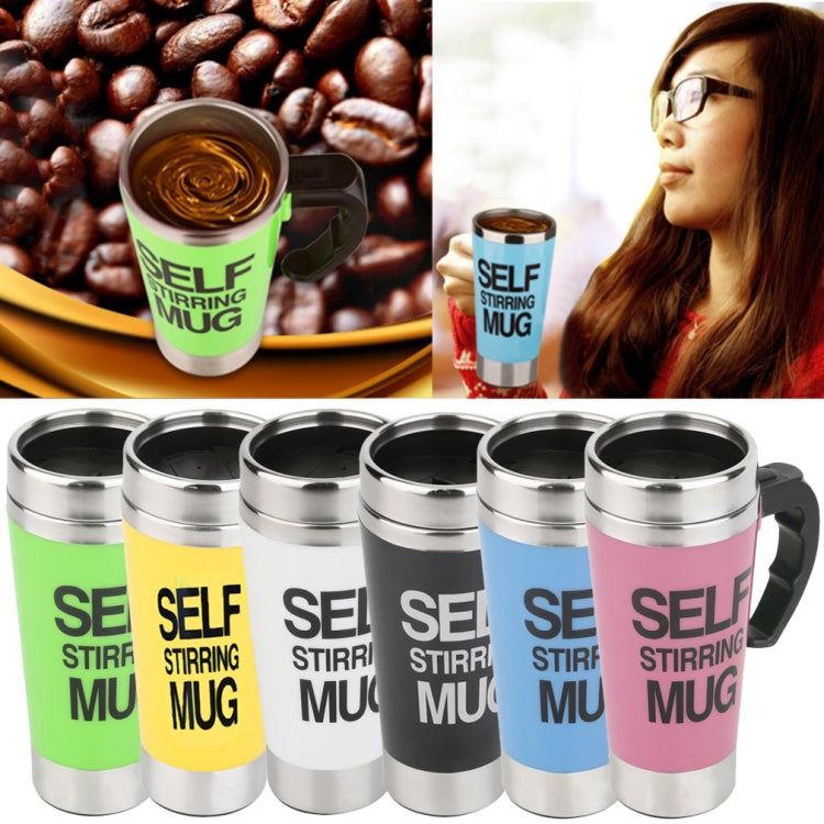 แก้วกาแฟคนอัตโนมัติสแตนเลส 304 ขนาด 400 มล. รุ่น FX-589 สีเขียว สีขาว สีแดง สีเหลือง สีดำ สีน้ำเงิน