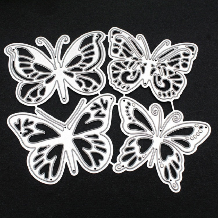 แม่พิมพ์ตัดโลหะลายผีเสื้อ 4 ชิ้น สำหรับงาน DIY เหล็กกล้าคาร์บอน