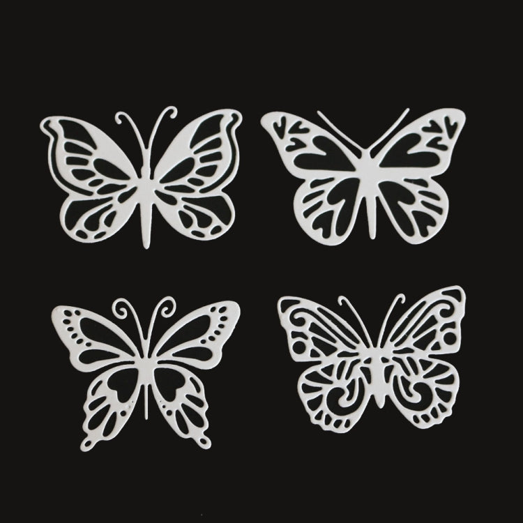 แม่พิมพ์ตัดโลหะลายผีเสื้อ 4 ชิ้น สำหรับงาน DIY เหล็กกล้าคาร์บอน
